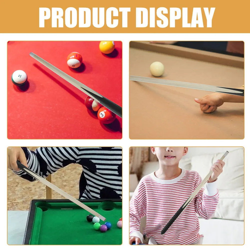 5Pcs Mini Pool Cue Kids Short Wood Billiard Cue Stick for Children Portable Tabletop Game Set Skill Development Practice