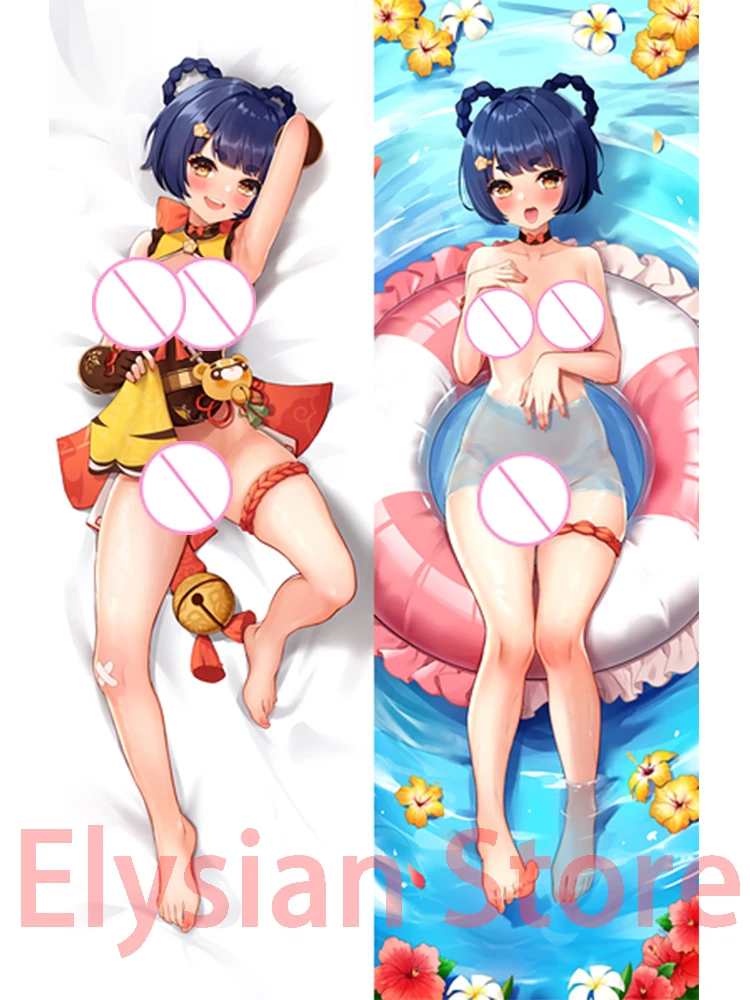 

Dakimakura anime Дакимакура аниме Xiangling Genshin ударопрочный двухсторонний принт в натуральную величину наволочка для тела Хэллоуин Рождественское украшение подарок