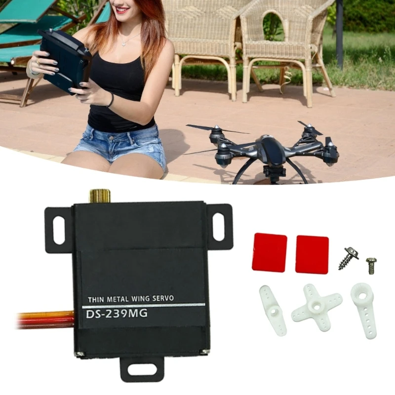 

Precise DS239MG Digital Servo Motor for Fixed Wing Aircraft with Metal Gear and Strong Torqued Output D2RC