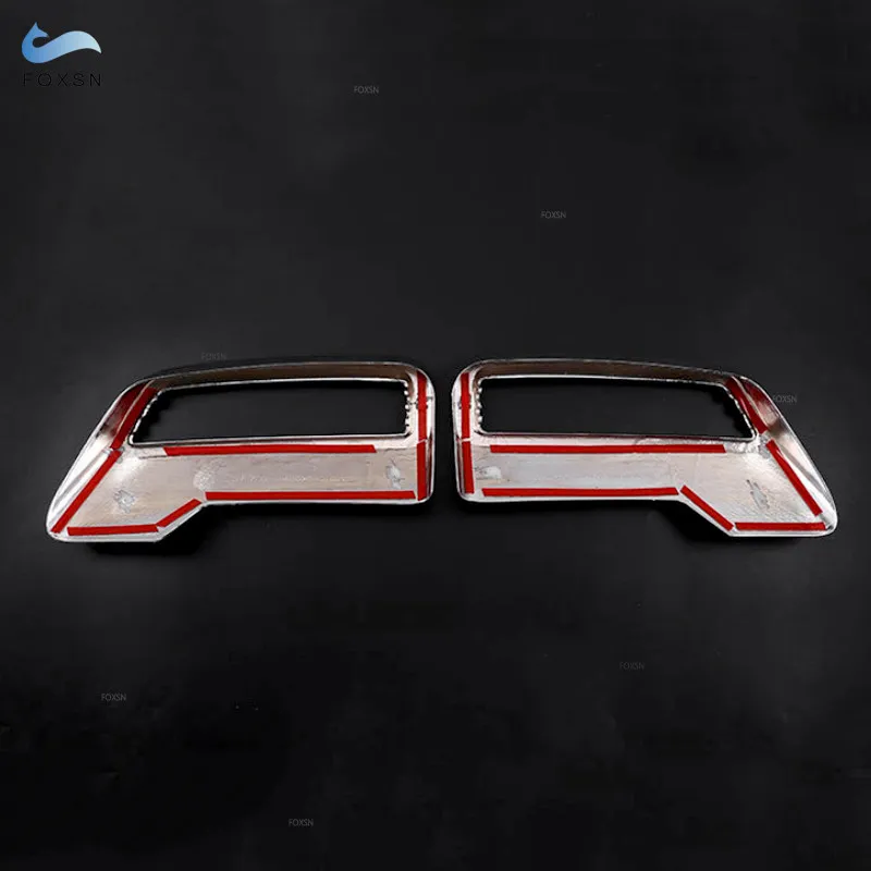 Для Peugeot 3008 4008 5008 2017 2018 2019 2020 2021 ABS серебристый задняя выхлопная труба глушитель торцевая труба декоративная крышка