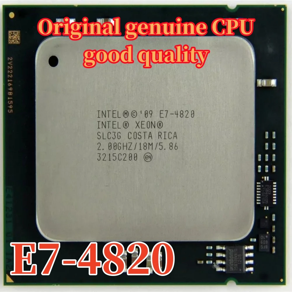 E7-4820 Original Intel Xeon E7 4820 E7-4820 2.0GHz 8-Core 18MB SmartCache DDR3 1333MHz LGA1567 TPD 105W free shipping