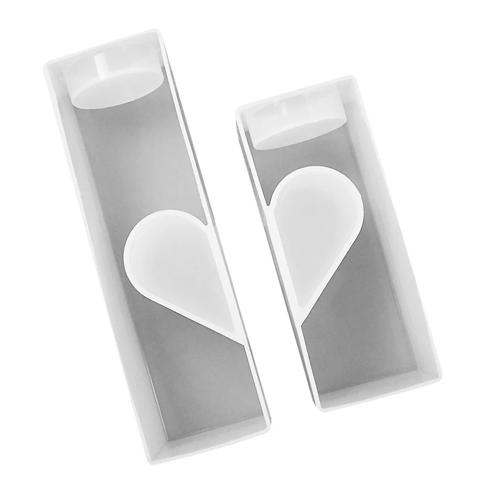 

1Set Love Heart Candleholder Silicone Mold for DIY Casting - Heat Resistant Craft Making Mould for Homemade Candles Decorative