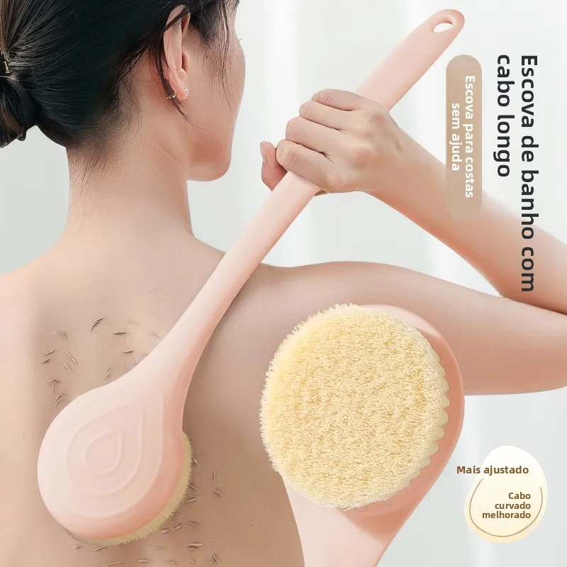 大型バスブラシ-ロングハンドル-背中洗い入浴ツール-女性用-パーソナル衛生用品-家庭用品-バスブラシ