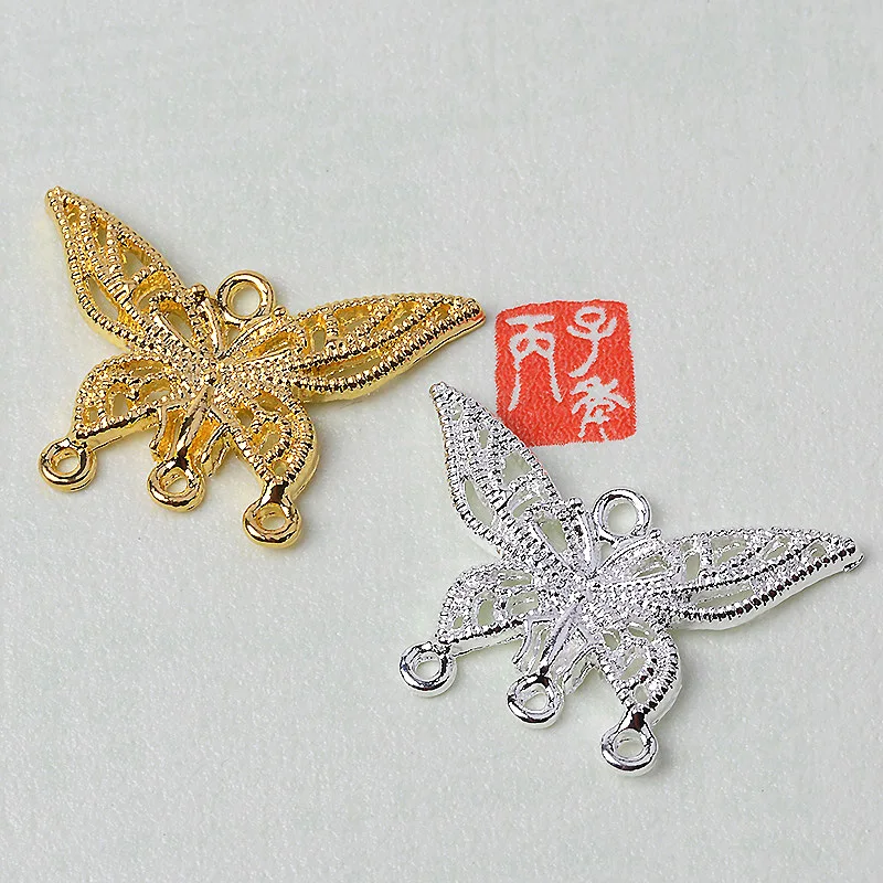 

100 pieces set of antique series with bride antique hair accessories, wedding fan dragonfly butterfly decorative jewelry