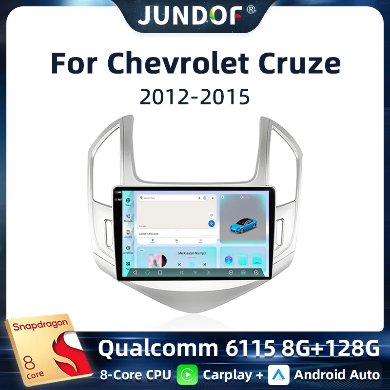 

Android 13 Qualcomm Car Stereo For Chevrolet Cruze J300 J308 2012-2015 Wireless CarPlay Android Auto Multimedia Player BT FM GPS