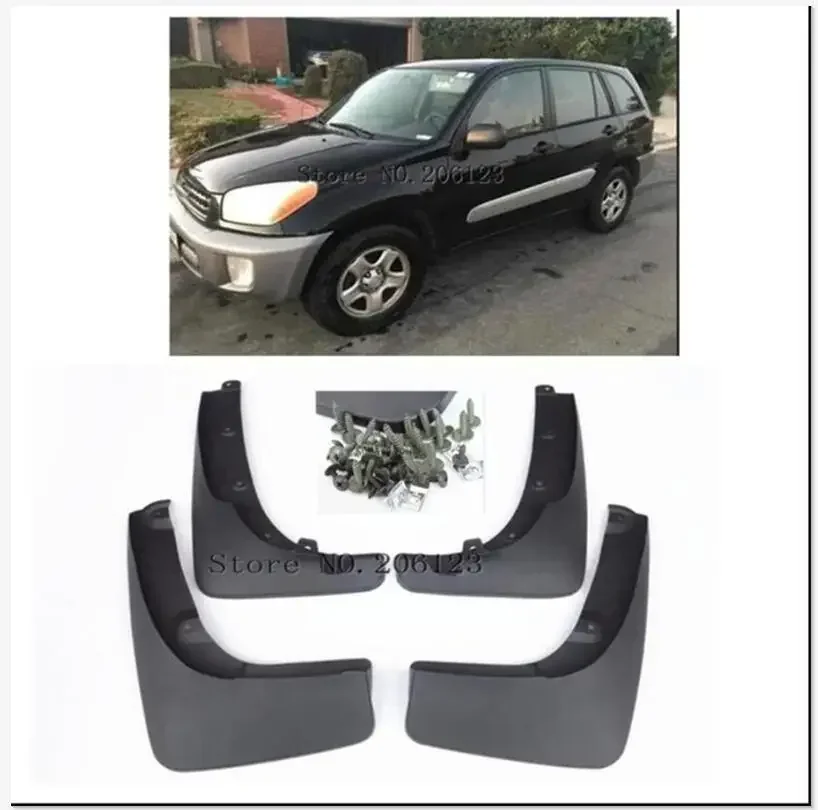 

Car Splash Guards Mud Flaps Guards fit 2000-2005 For Toyota RAV4 fender 4pcs/set