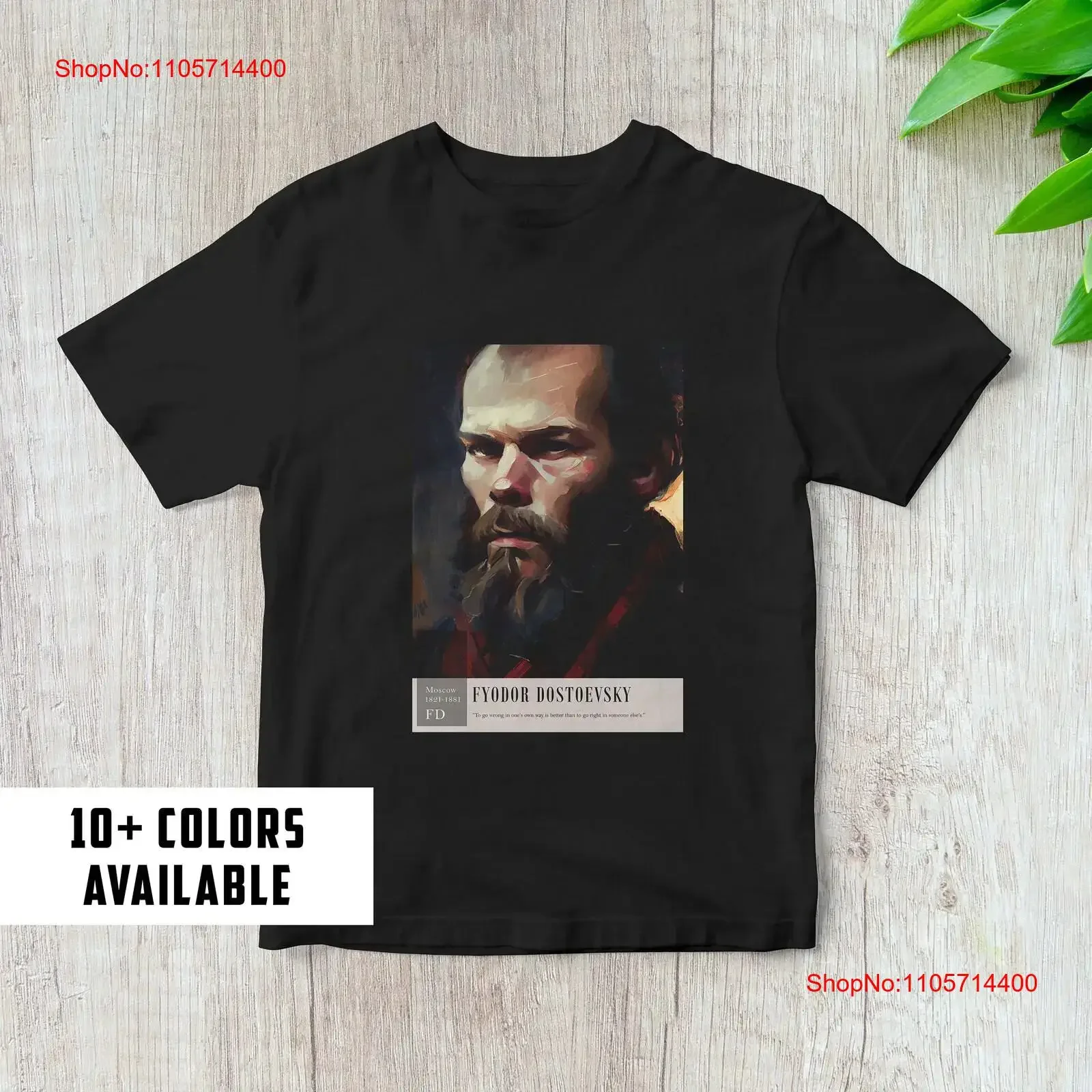 Dostoevsky T Shirt Author Literature Fine Art vintage Washed homme fashion Stretched Unisex Comfortable Soft Versatile