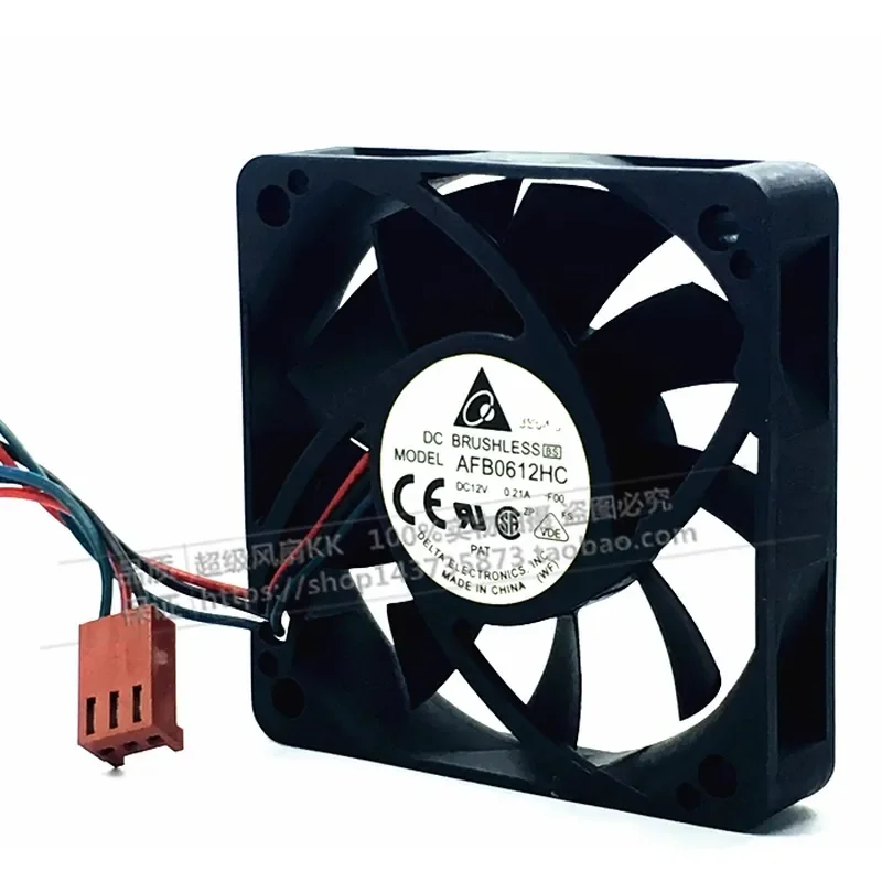 for Delta DC12V 6015 6cm 0.21A Double Ball Bearing Speed Measurement Cooling Fan AFB0612HC