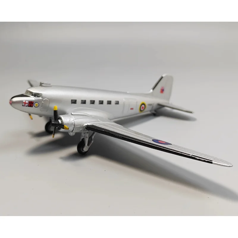 

Diecast Scale 1/144 British Air Force Douglas C-47 Transport C47 Aircraft Alloy Model Simulation Display Model Collection Gift