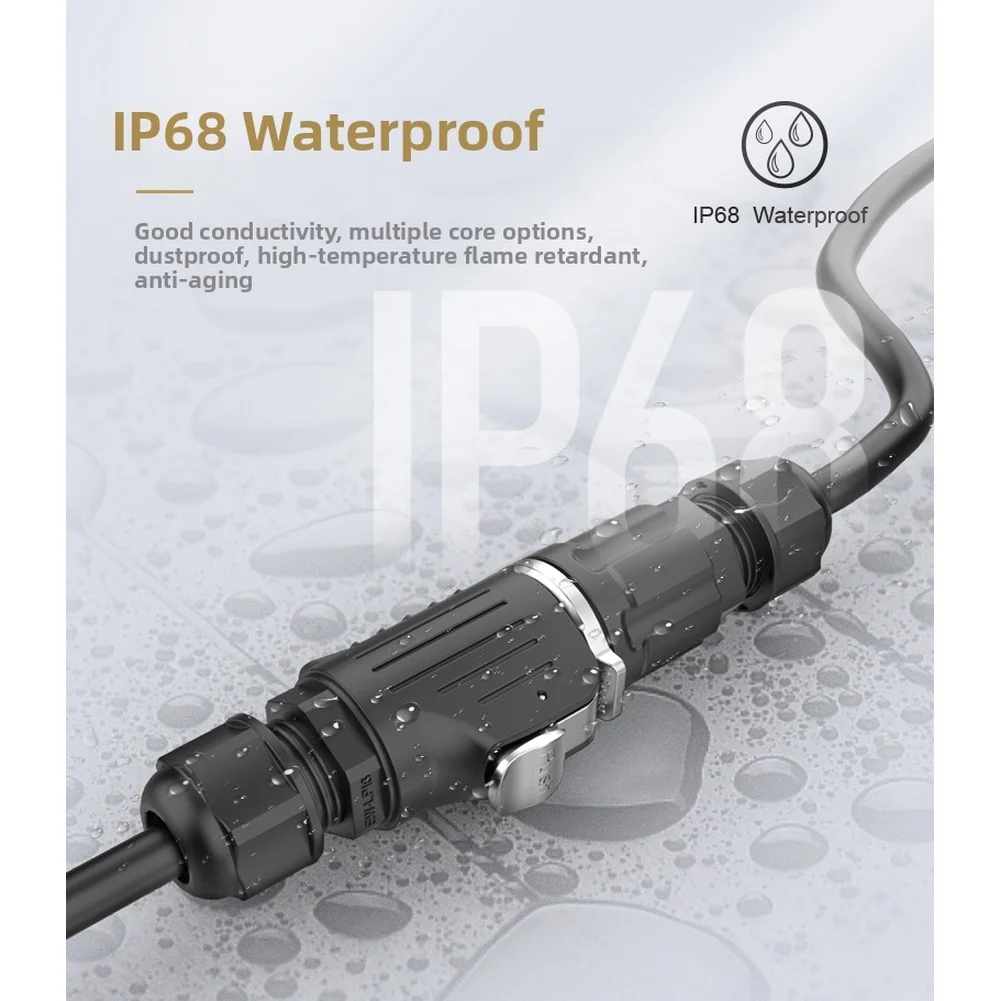 For M16 Waterproof Aviation Connector 2 3 4 5 7 8 9 Pin Reverse Mount Power Socket For Industrial Control LED For Lighting Secur