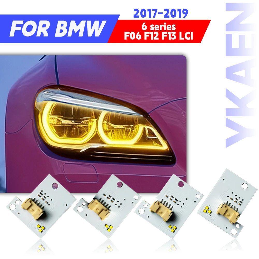

White LED Angel Eye DRL Chip Board 63117394902 For BMW 6 Series F06 F12 F13 LCI 640d 650i M6 Headlight Daytime Running Light Red