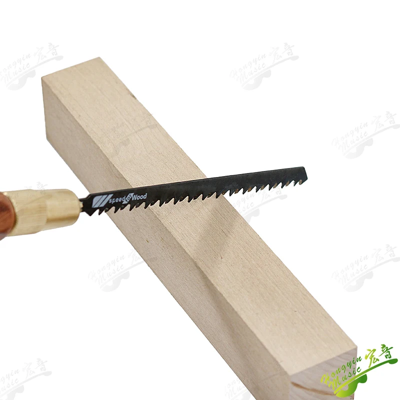 Solid Wood Handle Hand Saw Kit Replaceable Hex Blades Fine Coarse Teeth Luthier Guitar Woodworking Tool