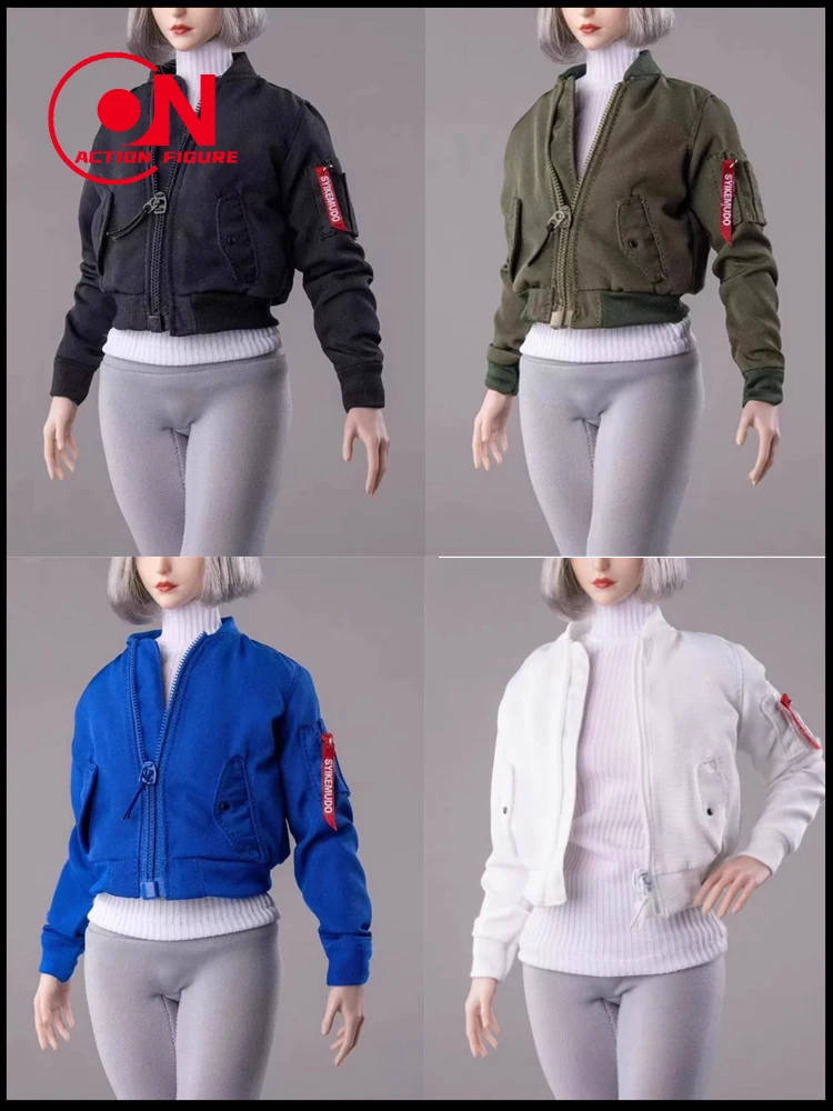 CTC-010 1/6 الطيار سترة الترفيه القطن معطف موضة الملابس نموذج صالح 12 "أنثى الجندي عمل الشكل دمى الجسم #4
