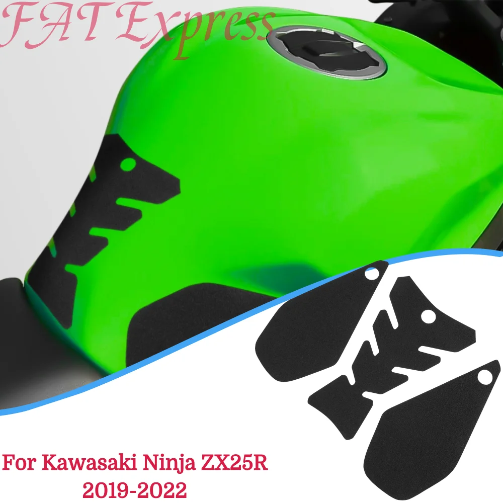 

ZX-25R Tank Pad Protector For Kawasaki Ninja ZX25R 2019 2020 2022 Motorcycle Sticker Decal Gas Fuel Knee Grip Traction Side Pad