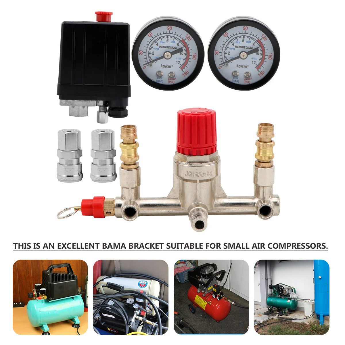 

Professional Air Compressor Pressure Control Switch Durable Regulator for Power Saving Easy Installation Air Compressor
