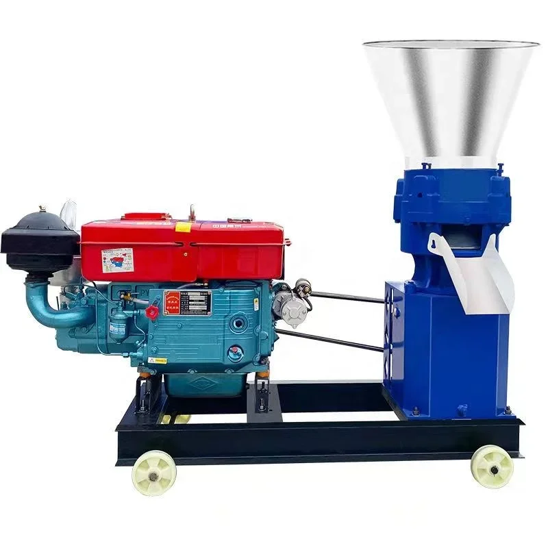 

Home Animal Chicken Feed Pellet Mill Machine 6mm Breeding Tools Engine Feed Pellet Machine Manufacturer