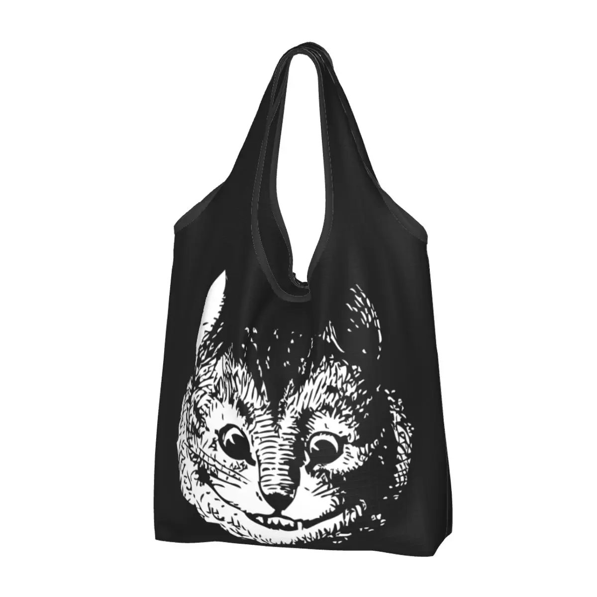 personalizado-engracado-cheshires-cat-anime-sacola-de-compras-portatil-bolsa-de-compras-de-ombro-de-mercearia