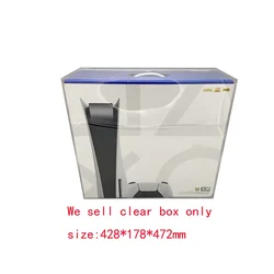Transparent clear PET cover For Playstation 5 For PS5 game console Hongkong Japan version storage display box Collection case