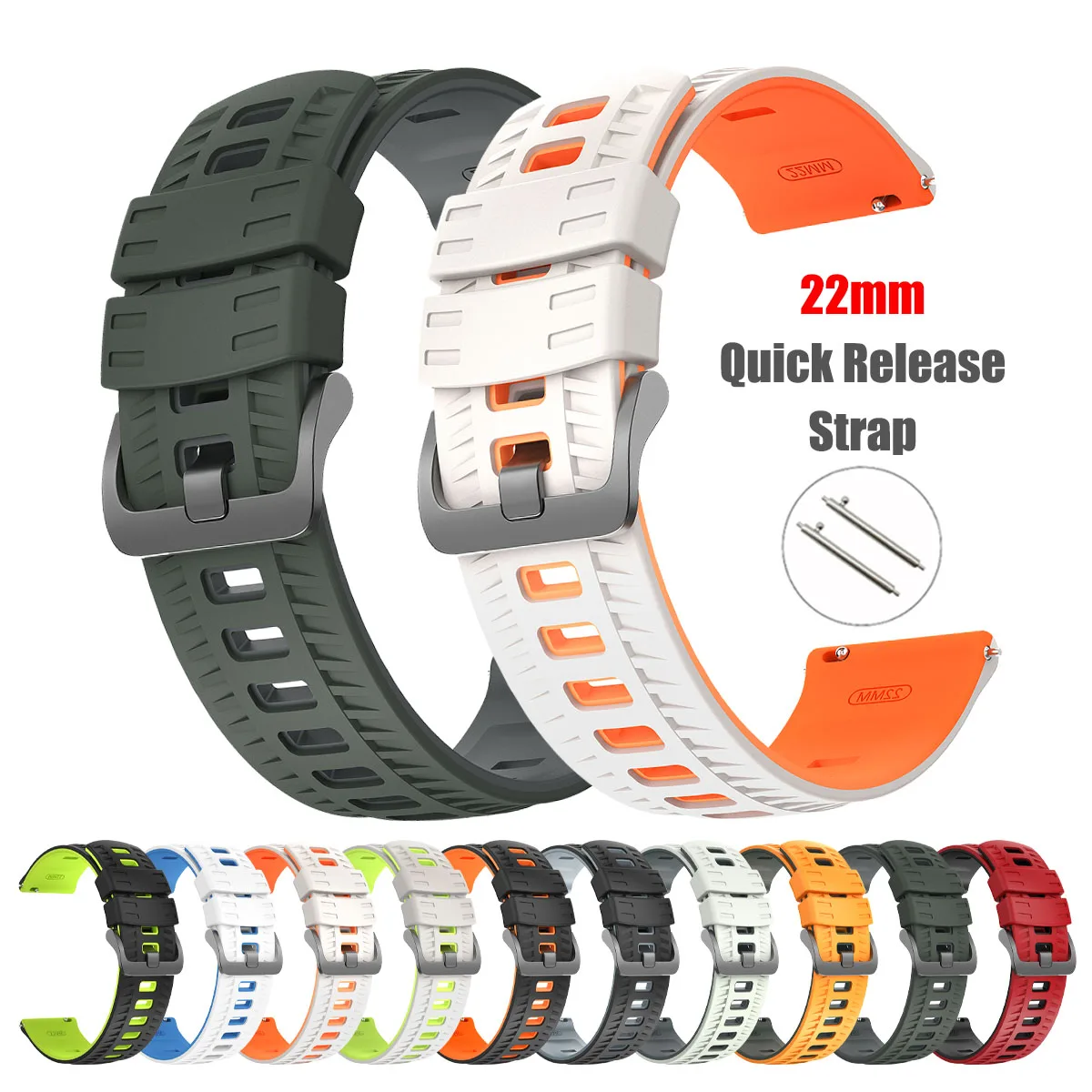 22Mm Silicone Strap… - image