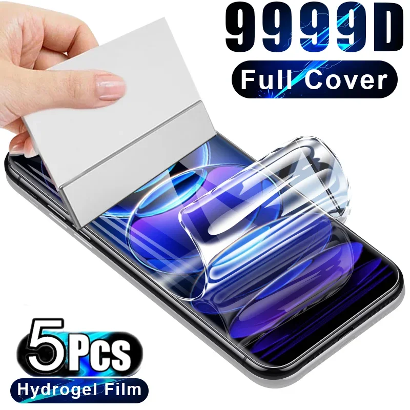 

5Pcs Hydrogel Film For Xiaomi Mi 13T 12T 11T 10T 9T Pro Ultra Note 10 Pro Lite Screen Protector For Mi 13 12 11 Lite 5G NE Film