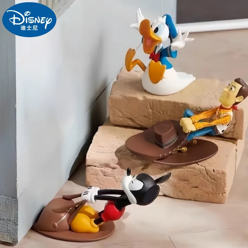 Disney Kawaii Mickey Mouse Woody Door Stoppers Creative Reusable Windproof Home Anti-collision Doorstop Blockers Home Decor Toy