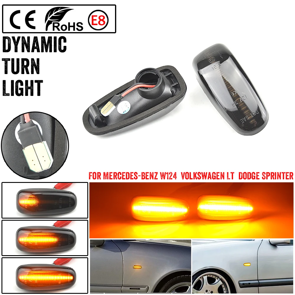 

For Mercedes benz Sprinter W901 902 903 904 905 W210 S210 W A C 208 W414 W670 LED Side Marker Lamp Turn Signal Repeater Lights