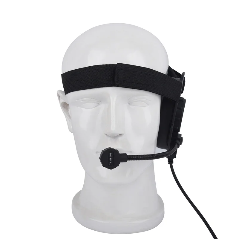 Z Tactical Bowman Elite II Earmuff Headset, Boom Mic, Active Airsoft, Walkie Talkie, Noise Reduction Headphone, Blacki