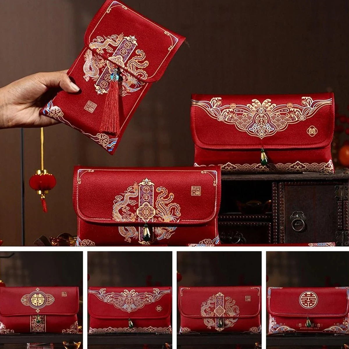 новогодние конверты для денег на удачу