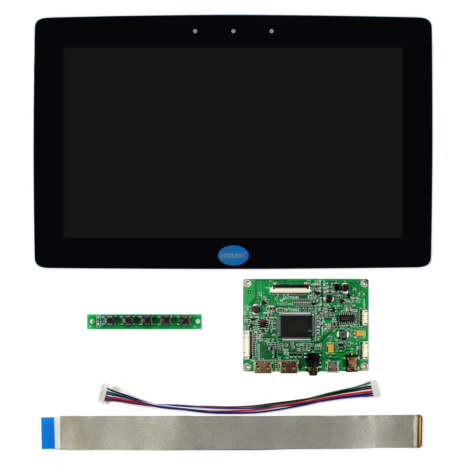 H DMI Auido LCD Controller Board With 10.1inch 2560X1440 VVX10T014M00 IPS LCD Screen