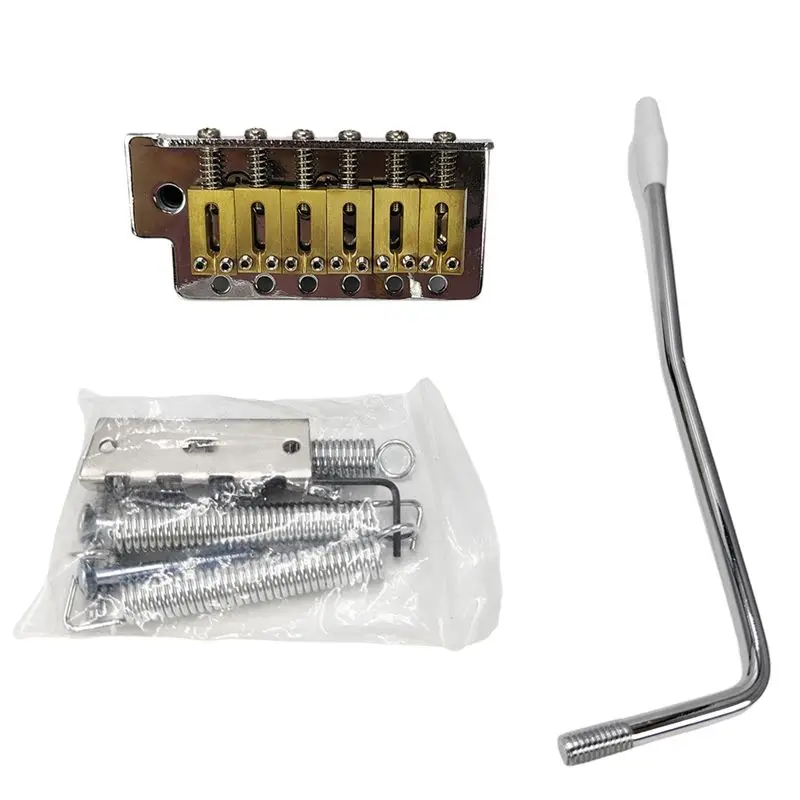 NALFI-6 Strings Guitar Bridge Saddle Tailpiece Electric Guitar Tremolo Bridge Standard Guitar Accessories