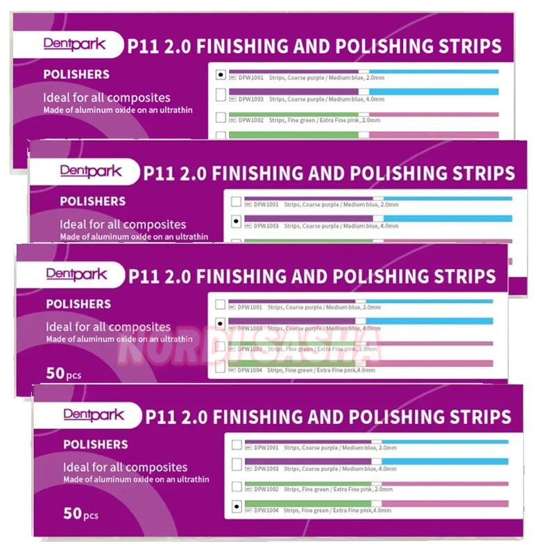 

50Pcs/Box Dentpark Dental Polishing Strips Composite Resin Grinding Interproximal Teeth Finishing Strip Coarse/Fine/Medium