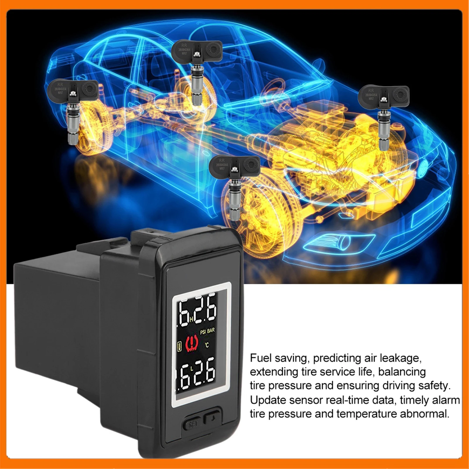 

TPMS Tire Pressure Monitoring System for Series Car Tire Pressure Monitoring Tire Pressure for Tire Pressure Monitor for Honda