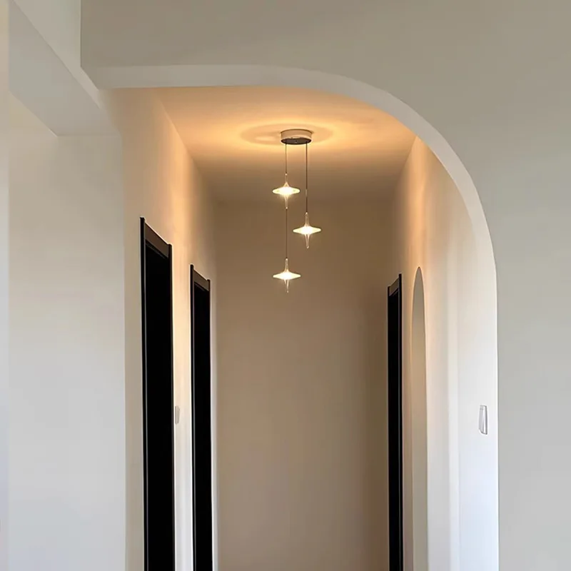 Creative Luxury Crystal Pendent Lamp Hotel Bedroom Restaurant Bedside Light Art Living Room Staircase Decoration Indoor Lighting