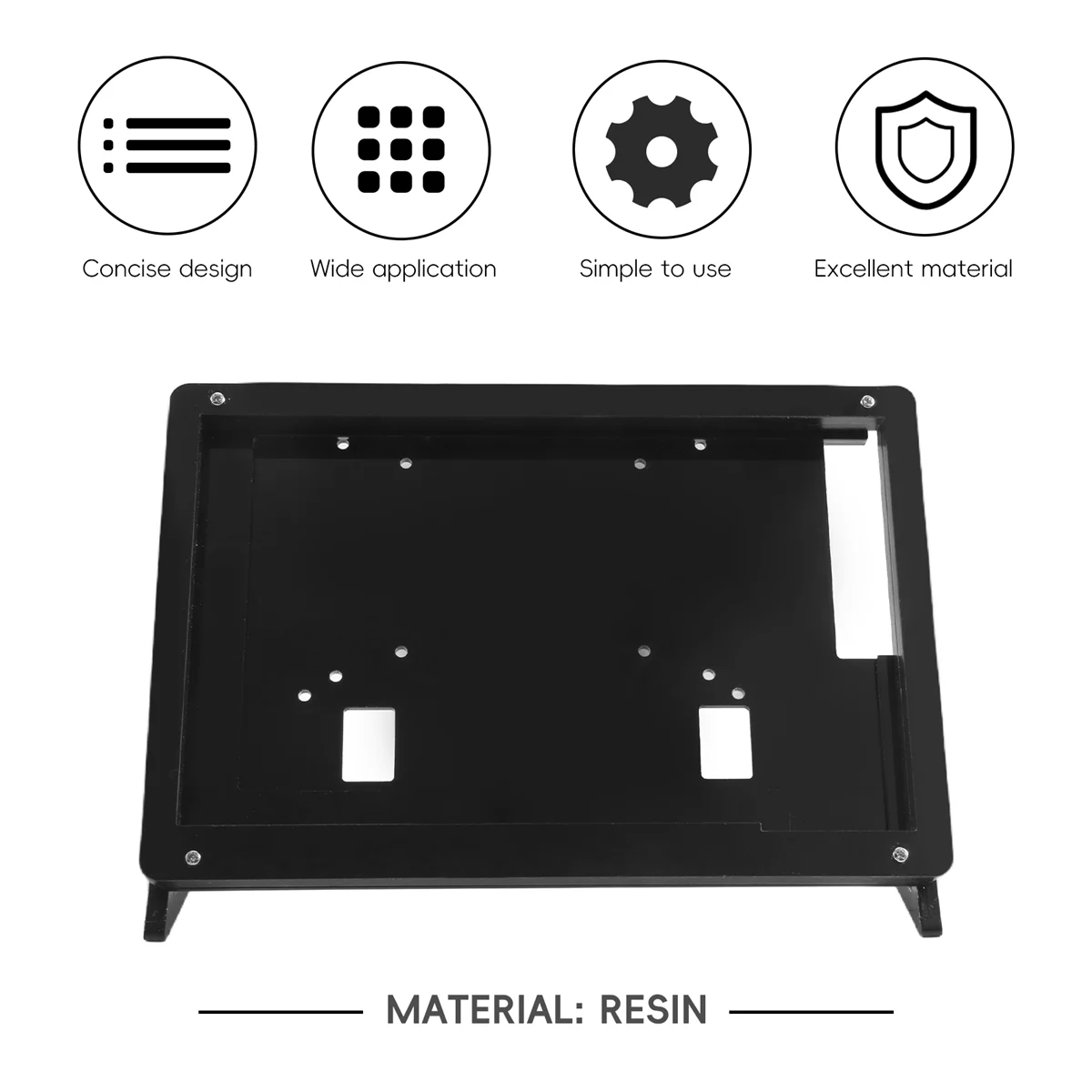 Imagem -05 - Lcd Acrílico Case Suporte para Raspberry pi Modelo b Mais Suporte de Tela de Contato 7