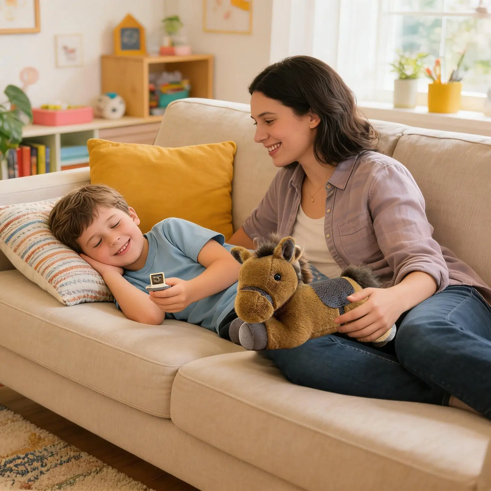 

Плюшевая игрушка-лошадь, мягкая реалистичная коллекционная кукла-декор, 11,81 дюйма, плюшевые игрушки-лошади для детей, взрослых, подростков, для дома, гостиной