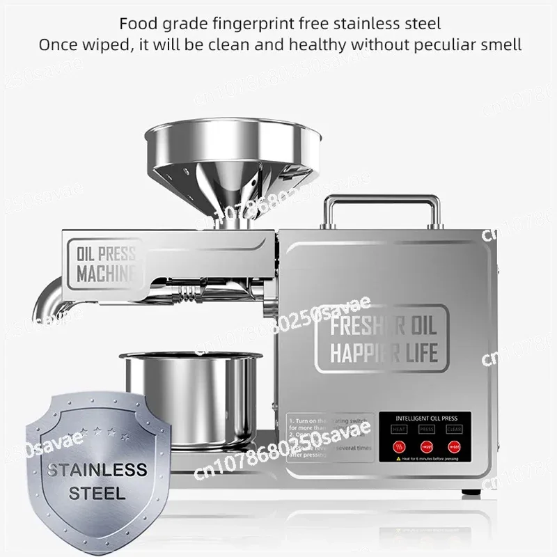 Household Small Oil Press Machine, Seed Oil Extractor, Rapeseed, Peanut, Olive, Vegetable Oil Press, Cold Hot Press