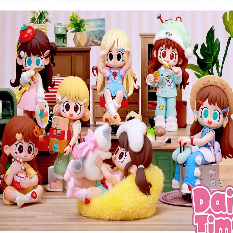 متوفر في المخزون Milay Daily Times Series صندوق أعمى Caixa Caja حلي كرتونية ألعاب Kawaii شخصيات كرتونية لطيفة
