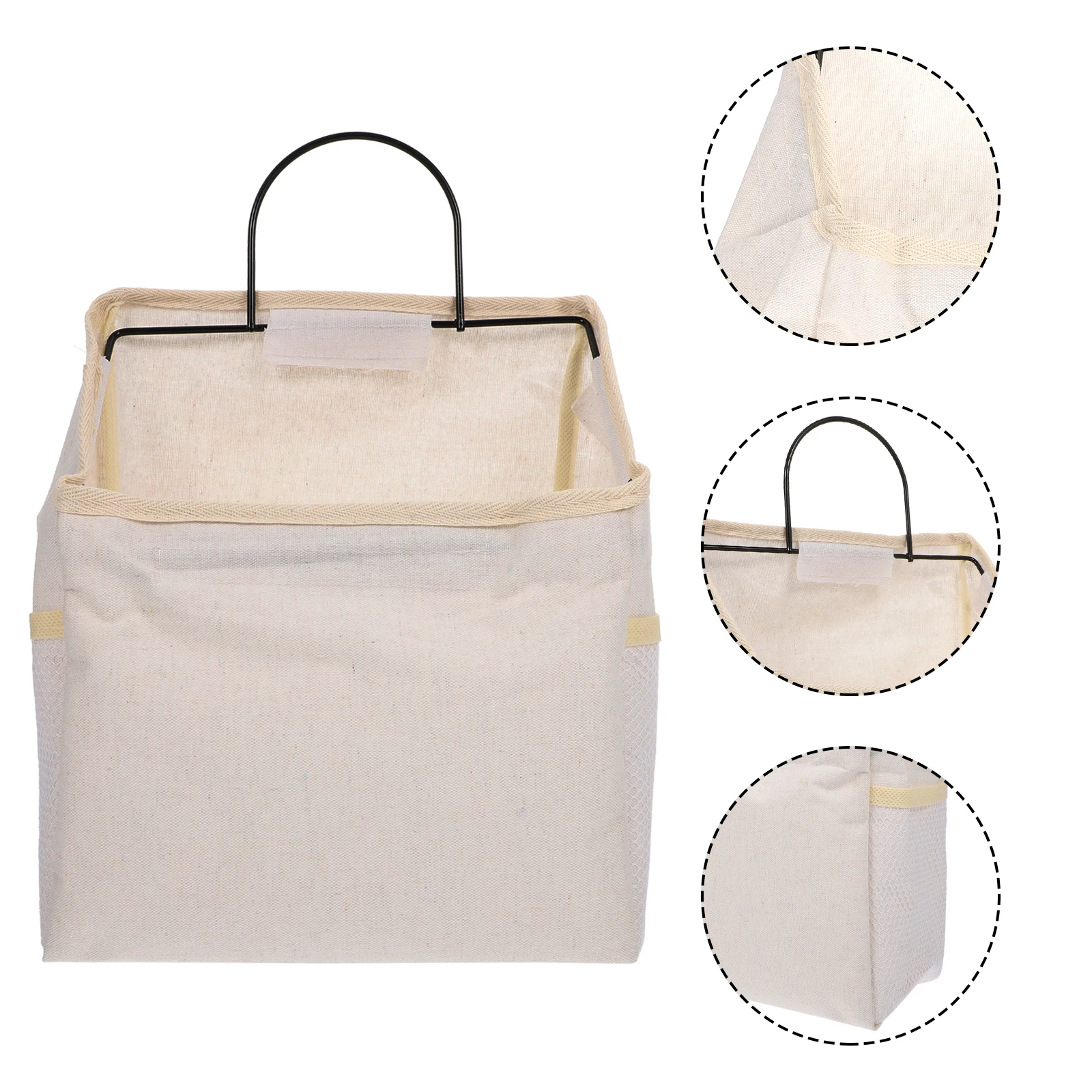 

Wall Storage Bag Hanging Lace Wardrobe Cotton Simple Bathroom Pockets Baby Fabric