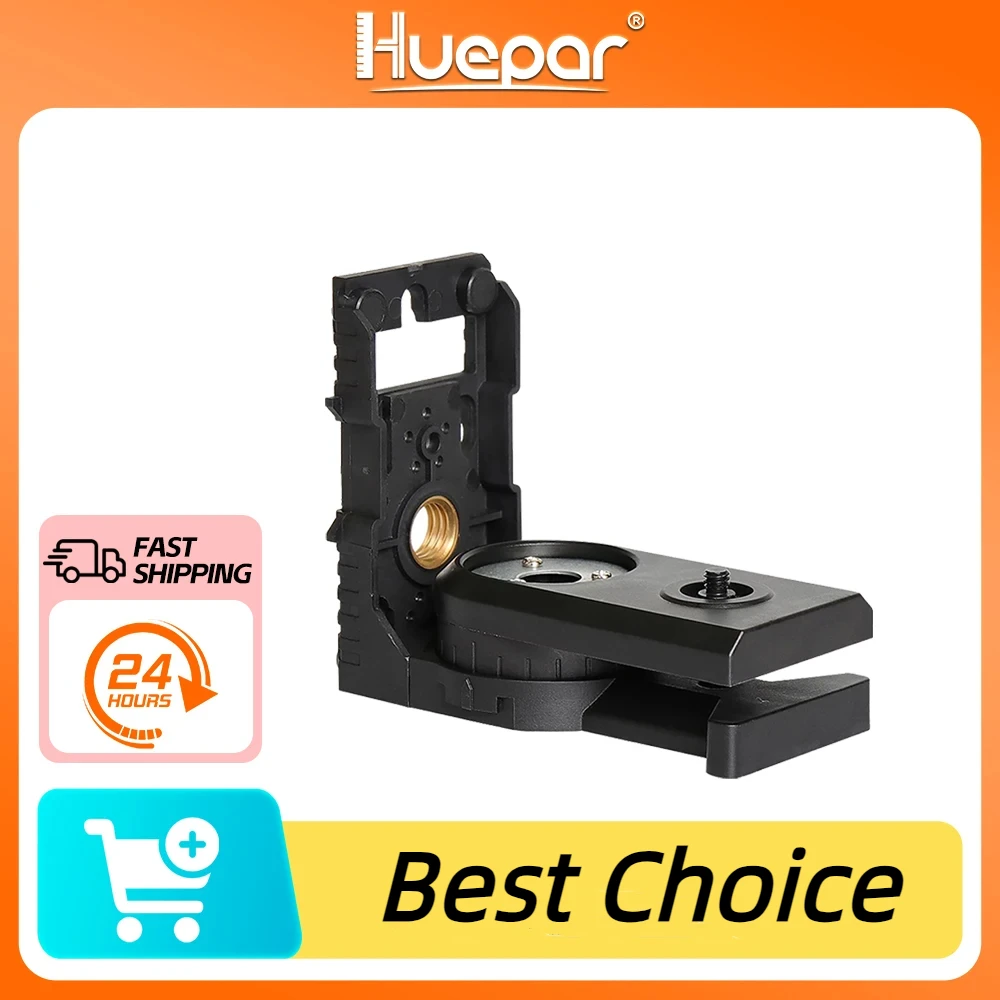 Huepar-nível Laser Ajustável em Forma de l com Suporte Magnético Adaptador de Nível Laser Base Pivotante Magnética Ajustável 180 Graus
