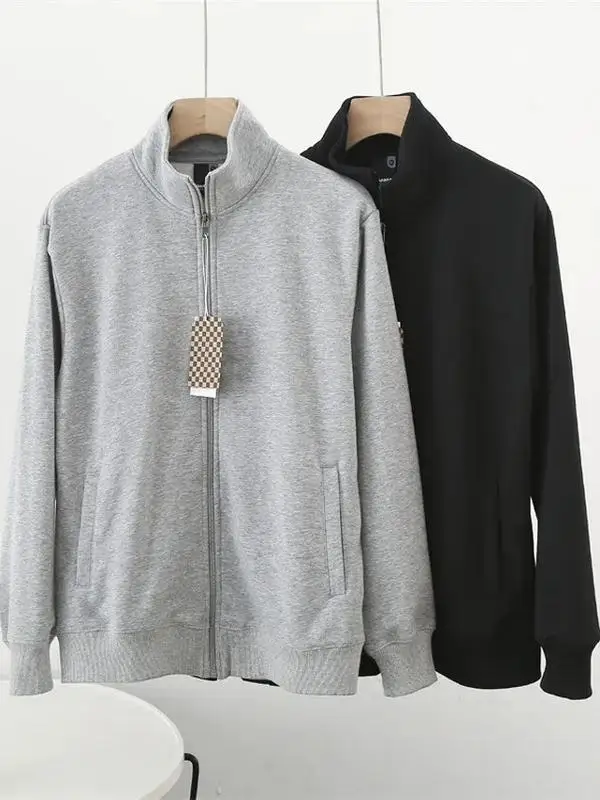 

Новый хлопковый дышащий цветной повседневный открытый кардиган с воротником-стойкой и воротником-стойкой, толстовка Jaet for Me...