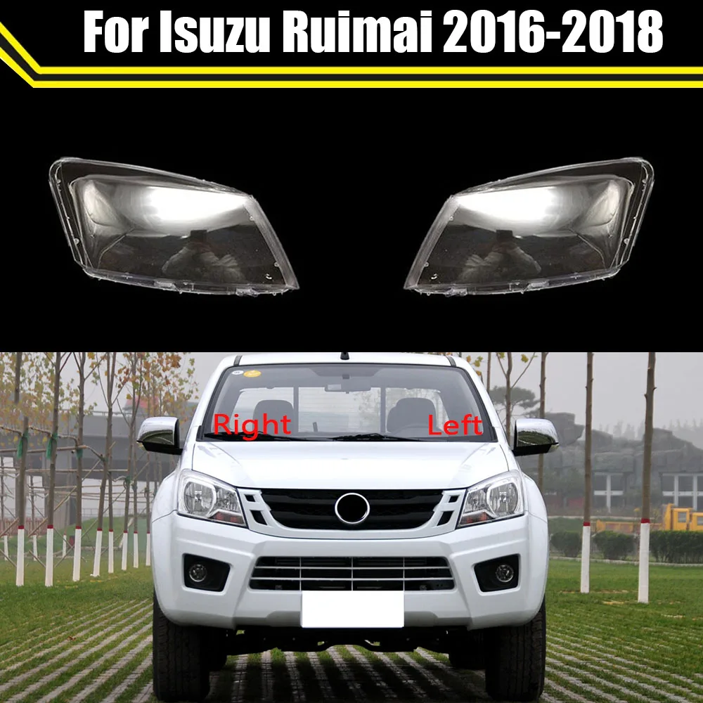 

Car Headlamp Caps Lamp Cover Glass Lamp Shell Headlight Cover Transparent Lampshade Lampcover For Isuzu Ruimai 2016 2017 2018