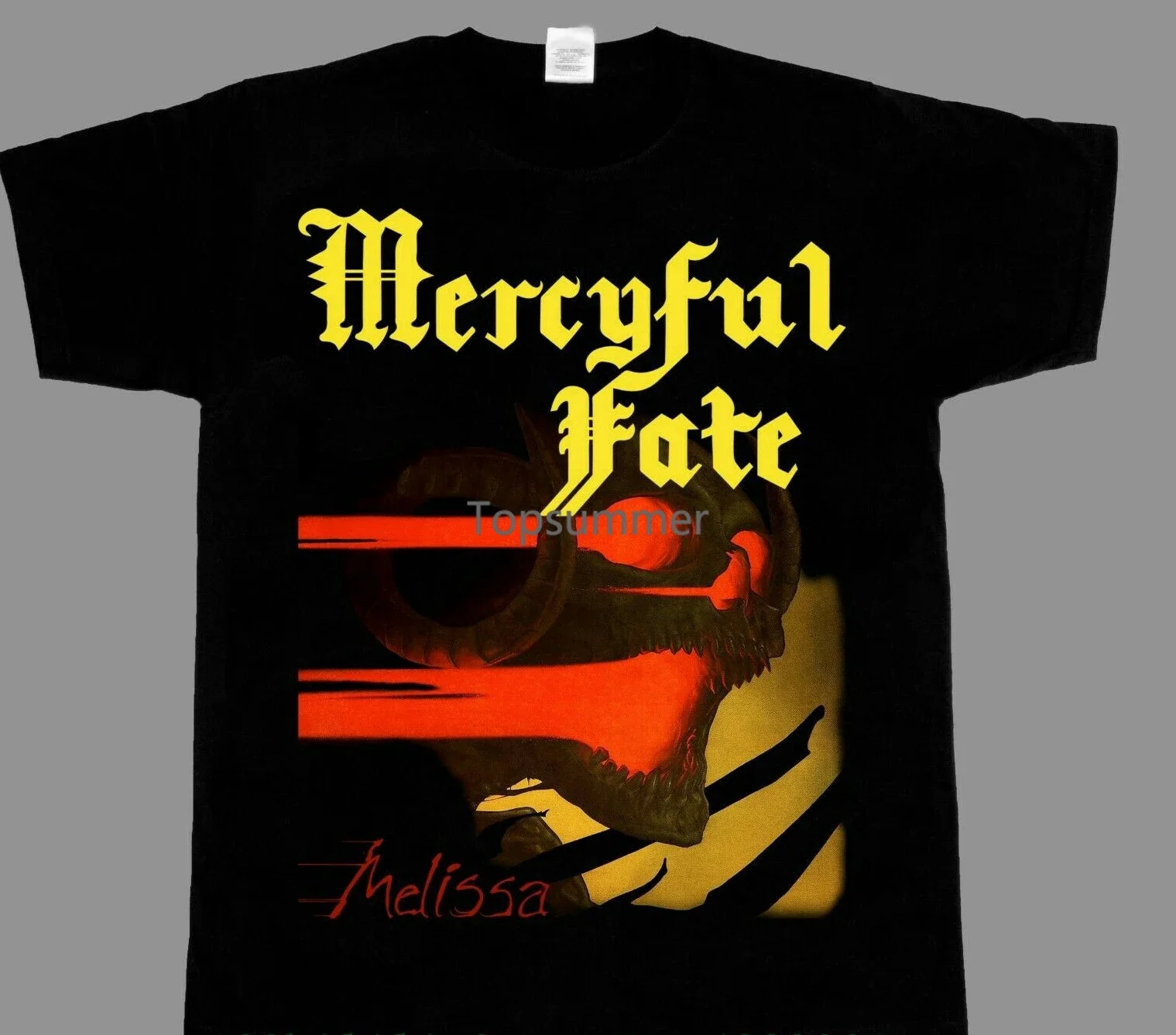 Mercyful Fate Melissa\'83 Rock Short Long Sleeve New Black T Shirt Fashion T-Shirts Slim Fit O-Neck