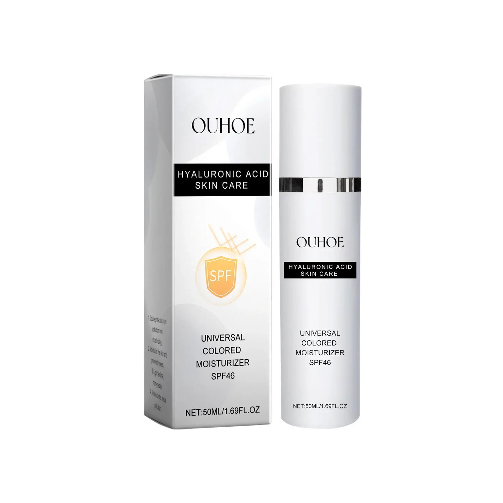 

Солнцезащитный крем OUHOE SPF 46 с гиалуроновой кислотой, увлажняющий, нежирный, для защиты от УФ-излучения на открытом воздухе, восстанавливающий и защитный крем.