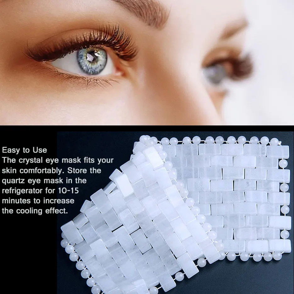 Natural White Jade Eye Mask Massager for Women Wrinkle Remove Dark Circles Anti-aging Facial Skin Care Tools Beauty Massage