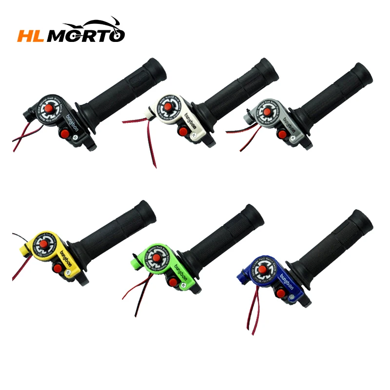 

1 Pair 22mm 7/8'' Motorcycle Twist Throttle Grip With Cable Handlebar Accelerator On/Off Button For Honda Yamaha ATV SUZUKI