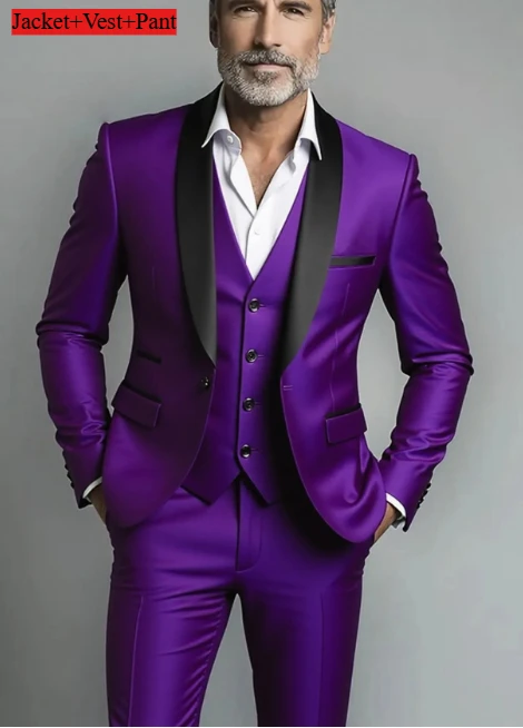3PCS Purple