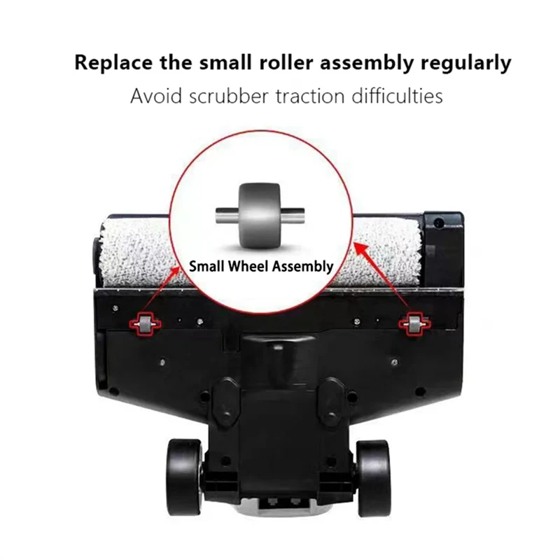 Front Caster Wheel Parts For Tineco Floor 2.0 LED / 2.0 LCD Vacuum Cleaner Spare Accessories