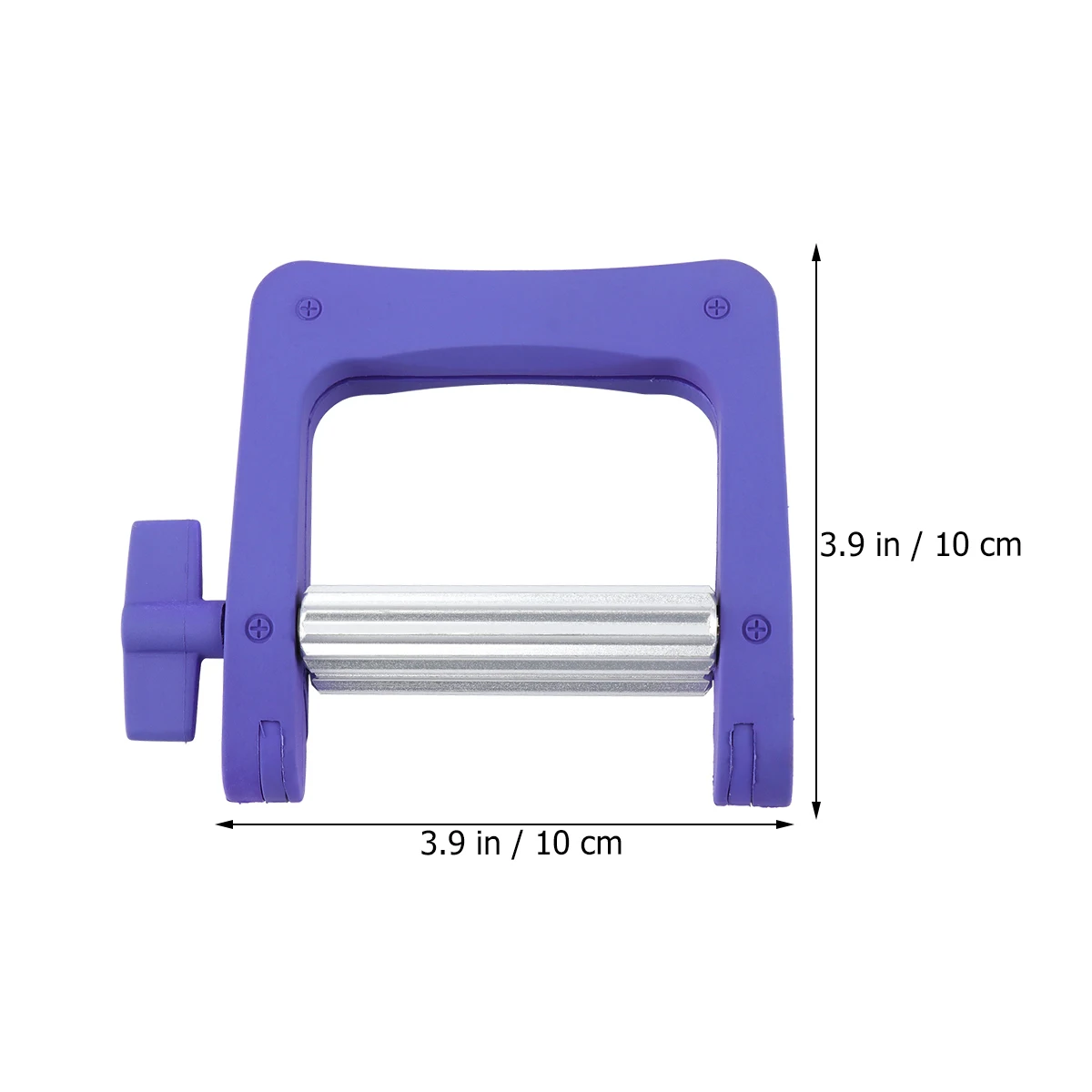 Exprimidor de pasta de dientes de metal, rodillo de tubo duradero de primera calidad para limpiador de crema, herramienta organizadora de baño portátil, azul