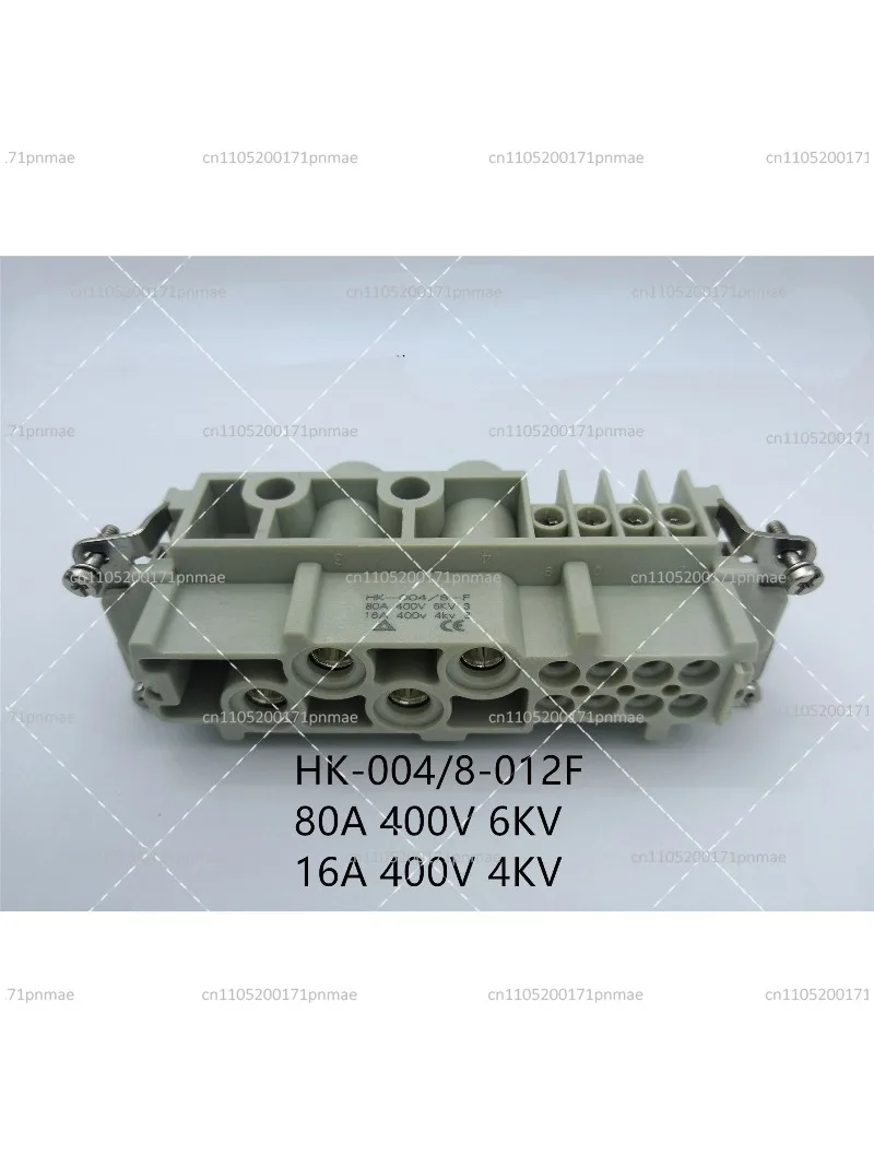 Rectangular Heavy Duty Connector 4+8 12 Pin Aviation Plug 80A+16A Male Female