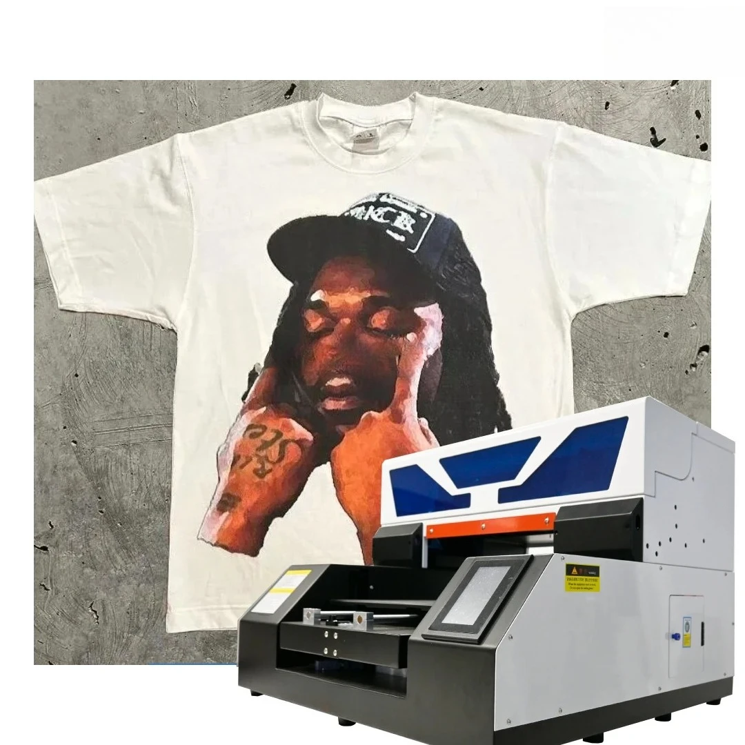 A3 UV Printer UV DTG Printer T Shirt Printer Automatic UV Flatbed  Garment Printing For Phone Case Wood Glass Metal